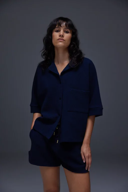 Aveny Cordelia Shirt Waffle Total Eclipse