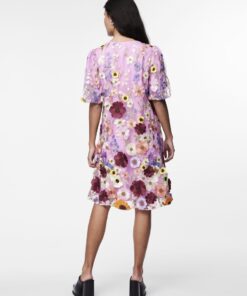 Y.A.S Yasflowering Dress Pink Lavender