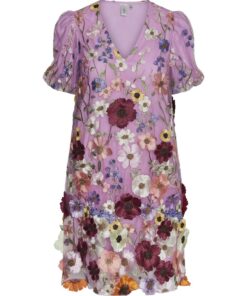 Y.A.S Yasflowering Dress Pink Lavender