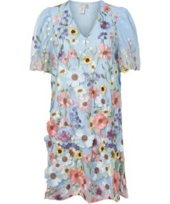 Y.A.S Yasflowering Dress Halogen Blue