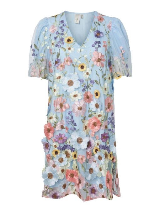 Y.A.S Yasflowering Dress Halogen Blue