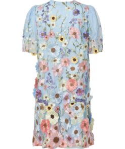 Y.A.S Yasflowering Dress Halogen Blue