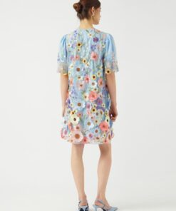 Y.A.S Yasflowering Dress Halogen Blue