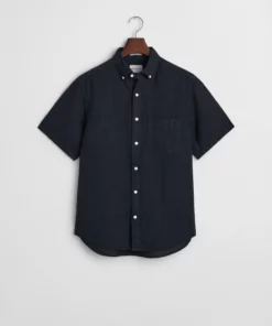 Gant Linen Shirt Evening Blue