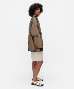 Marimekko Abstraktio Unikko Shirt Black, Light Brown