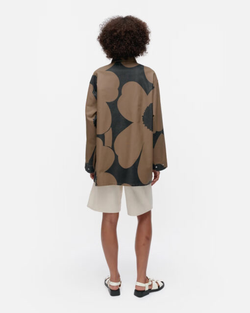 Marimekko Abstraktio Unikko Shirt Black, Light Brown