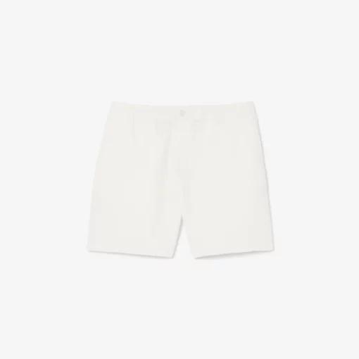 Lacoste Lightweight Textured Shorts White