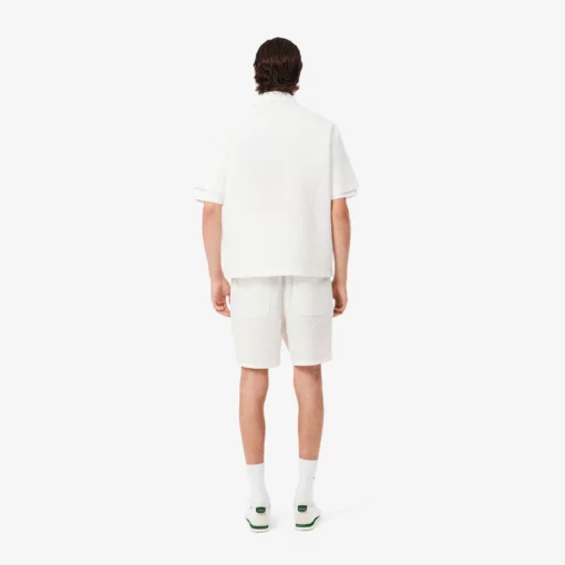 Lacoste Lightweight Textured Shorts White
