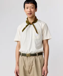 Makia Square Pocket T-shirt Natural White