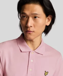 Lyle & Scott Plain Polo Shirt Light Pink