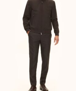 Oscar Jacobson Bomber Nylon Shell Jacket Dark Blue