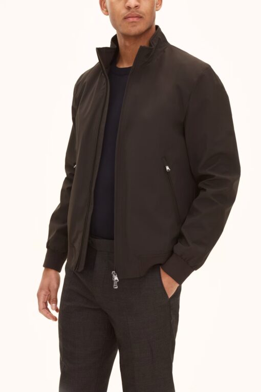 Oscar Jacobson Bomber Nylon Shell Jacket Dark Blue
