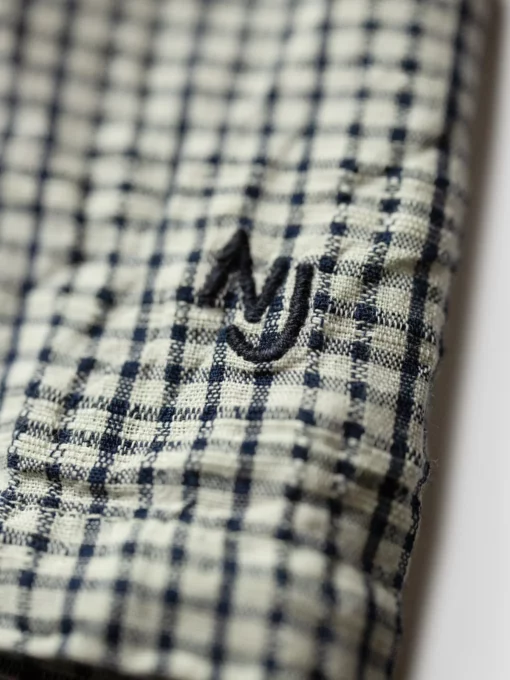 Nudie Jeans Lollo Check Indigo Dress Blue