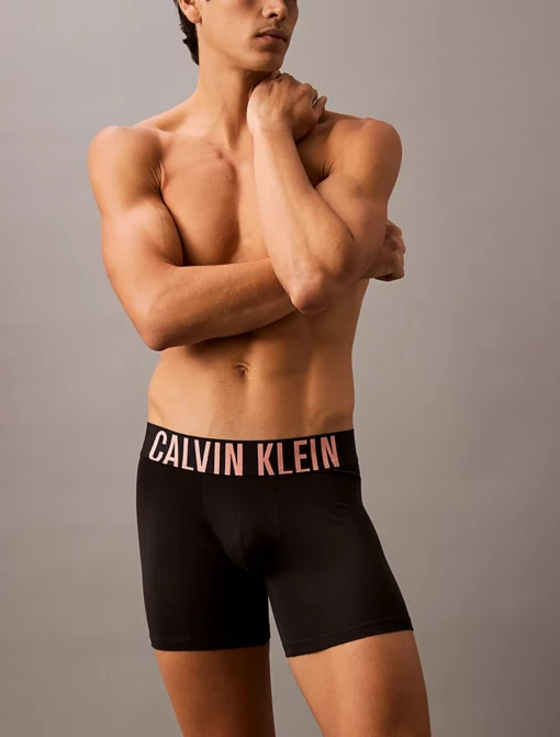 Calvin Klein 3-Pack Boxer Briefs - Intense Power Cotton Black Punch