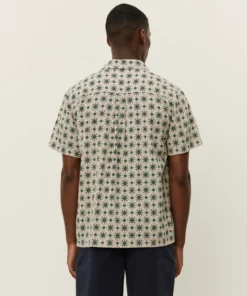Les Deux Lukas AOP Tapestry SS Shirt Ivory