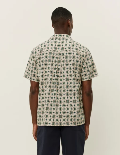 Les Deux Lukas AOP Tapestry SS Shirt Ivory