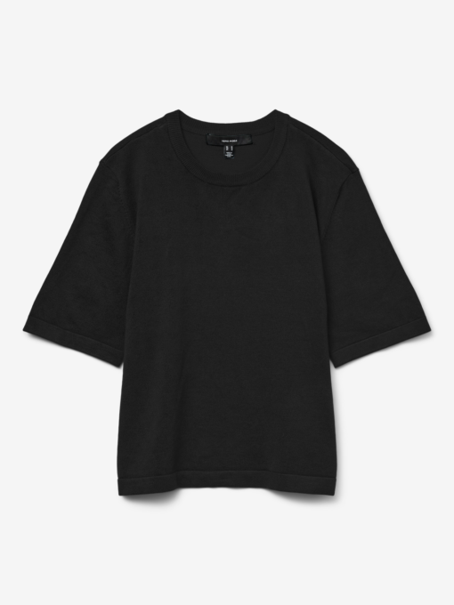 Vmsilje Oversized Short Sleeve Pullover Black