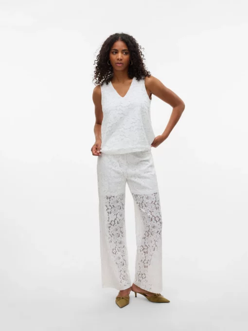 Vero Moda Honey Lave Loose Pants White