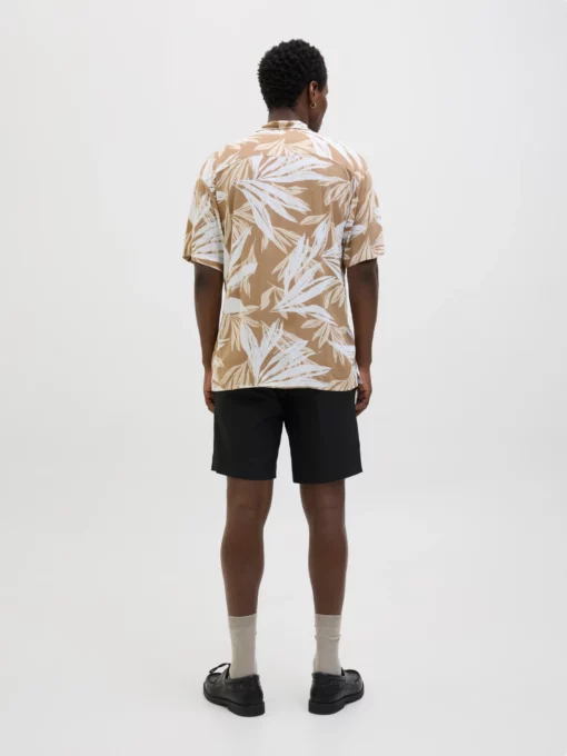 JJEjeff Tropical AOP Resort Shirt Coriander