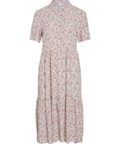 Vikaty Shirt Midi Dress Birch