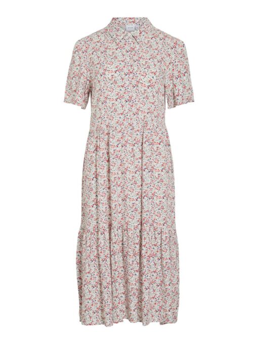 Vikaty Shirt Midi Dress Birch