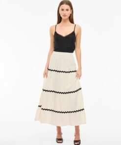 Vimanda Wavy Maxi Skirt Birch
