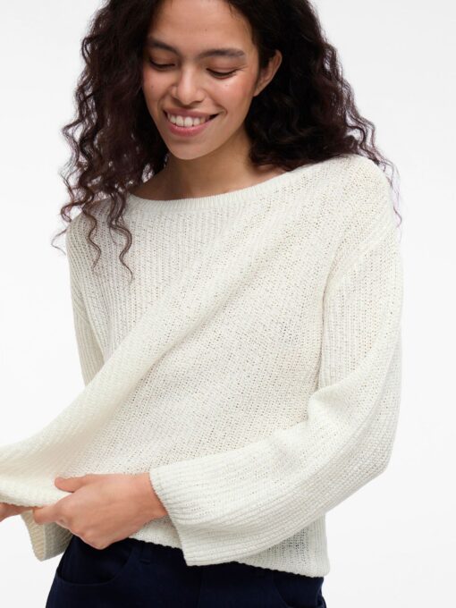 Visummi Boatneck Knit Cloud Dancer