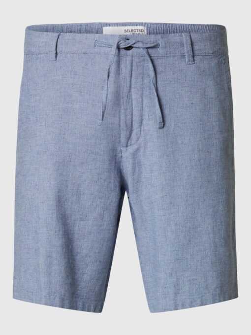 Selected Homme Brody Linen Shorts Cashmere Blue