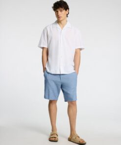Selected Homme Brody Linen Shorts Cashmere Blue