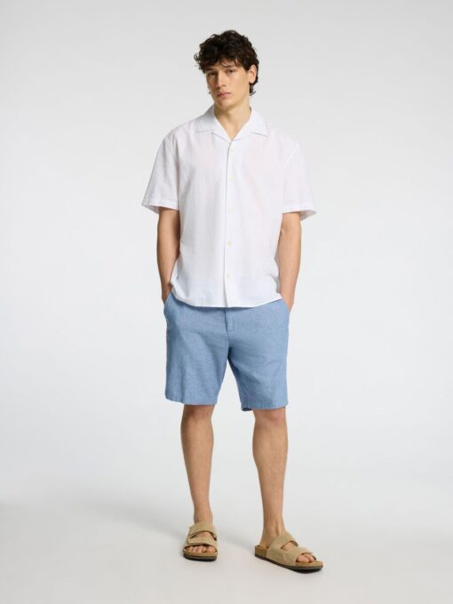 Selected Homme Brody Linen Shorts Cashmere Blue