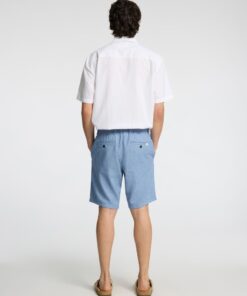 Selected Homme Brody Linen Shorts Cashmere Blue