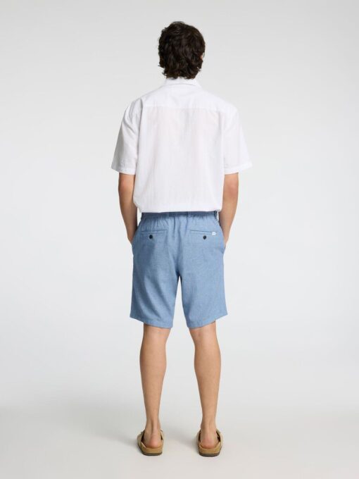 Selected Homme Brody Linen Shorts Cashmere Blue