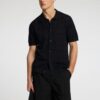 Selected Homme Arco Knit Structure Polo Shirt Black