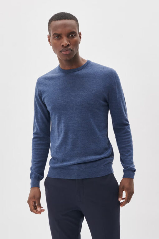 Matinique Margrate Merino Pullover Vintage Blue