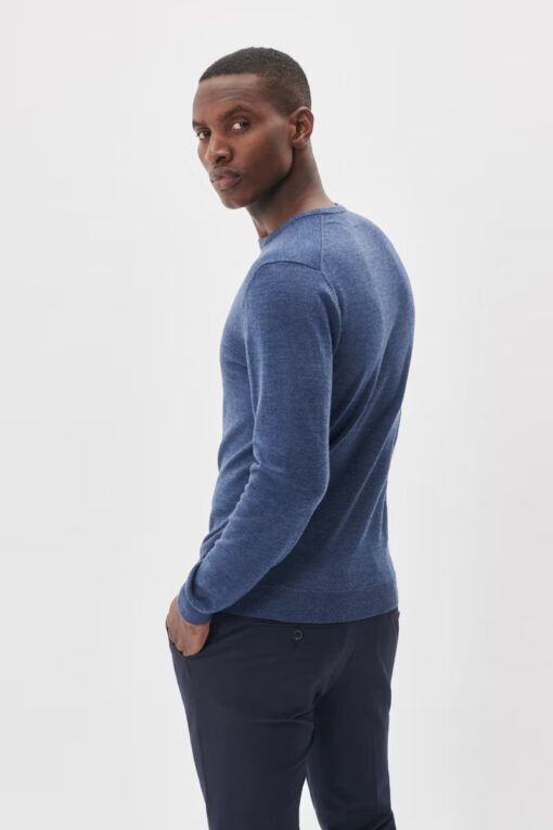 Matinique Margrate Merino Pullover Vintage Blue