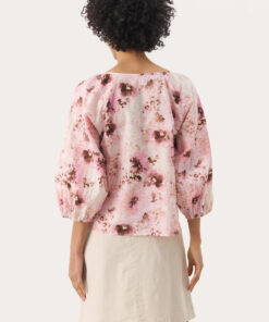 Part Two RaduniPW Top Pink Nectar Scattered Flower