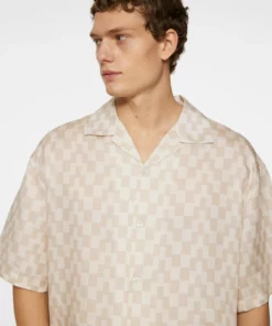 J.Lindeberg Ellis Stack Bridge Print Shirt Moonbeam