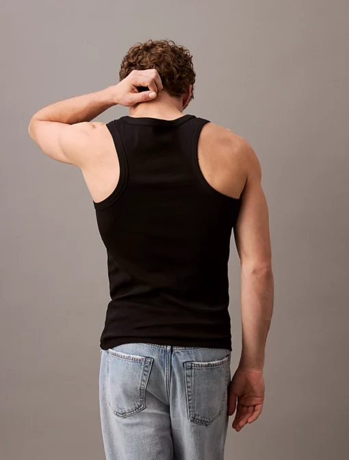 Calvin Klein Cotton Stretch Lounge Tank Top Black