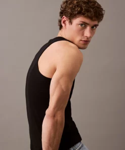 Calvin Klein Cotton Stretch Lounge Tank Top Black