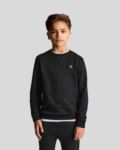 Lyle & Scott Kids Crew Neck Sweatshirt Jet Black