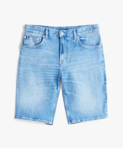 Tommy Hilfiger Brooklyn Whiskered Slim Denim Shorts Bay Indigo