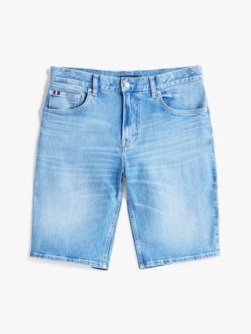 Tommy Hilfiger Brooklyn Whiskered Slim Denim Shorts Bay Indigo