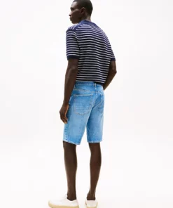 Tommy Hilfiger Brooklyn Whiskered Slim Denim Shorts Bay Indigo