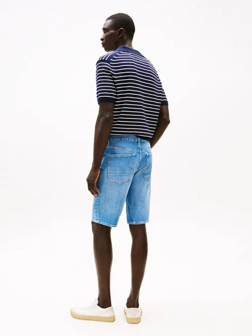 Tommy Hilfiger Brooklyn Whiskered Slim Denim Shorts Bay Indigo