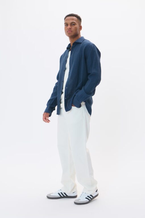 Matinique MAmarc Linen Shirt Dark Navy