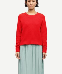 Samsøe Samsøe Nor O-neck Short Flame Scarlet
