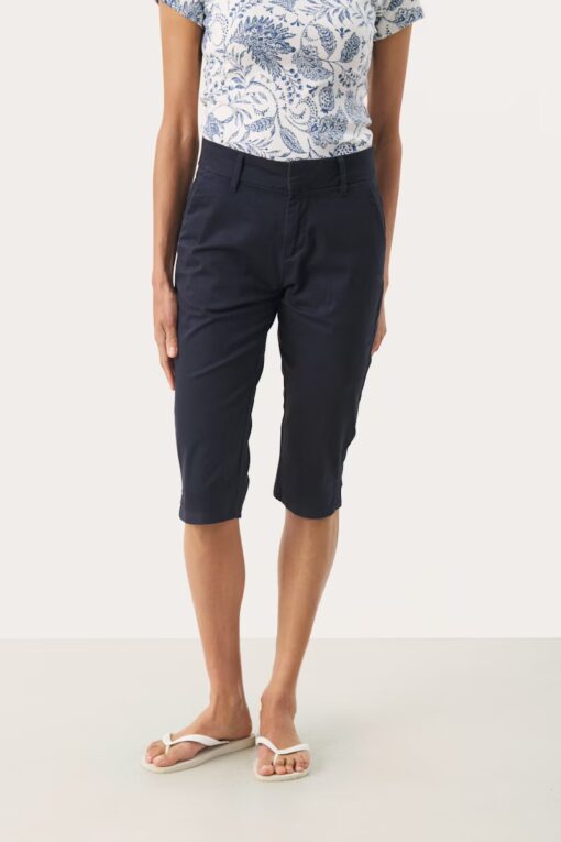 Part Two RenataPW Capri Pants Dark Navy