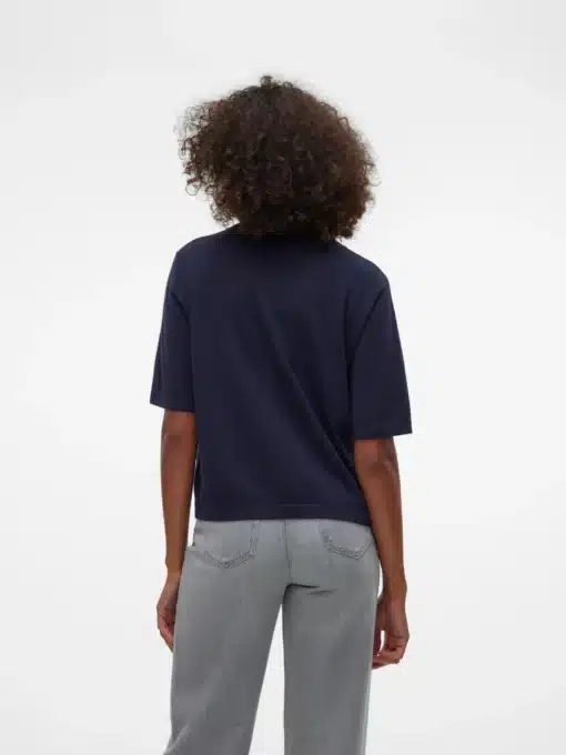 Vmsilje Oversized Short Sleeve Pullover Salute Blue