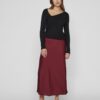Viellette HW Midi Skirt Cabernet