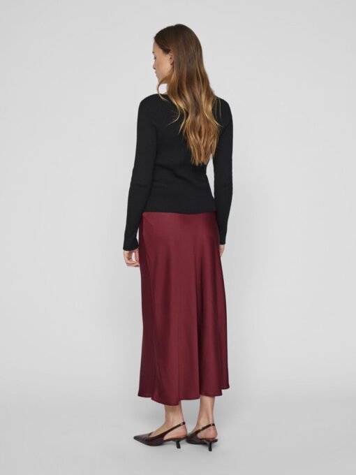 Viellette HW Midi Skirt Cabernet